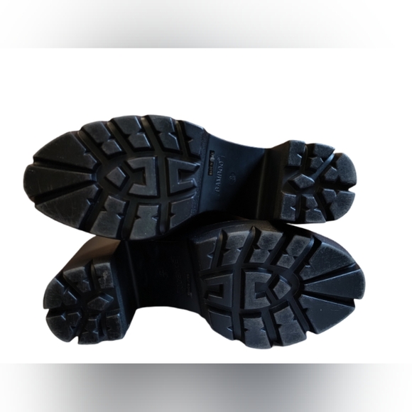 Bamboo Jonas-02 Dark Burgundy Chunky Ankle Boots with Lug Sole Size 9 - Picture 5 of 16